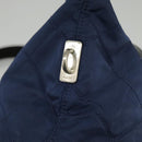 PRADA Quilted Chain Shoulder Bag Nylon Navy Silver Auth 96920-21