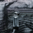 PRADA Quilted Chain Shoulder Bag Nylon Navy Silver Auth 96920-25