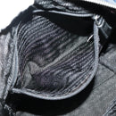 PRADA Quilted Chain Shoulder Bag Nylon Navy Silver Auth 96920-26