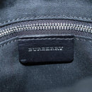 BURBERRY Nova Check Shoulder Bag Wool Red Silver Auth 96921-17