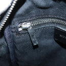 BURBERRY Nova Check Shoulder Bag Wool Red Silver Auth 96921-20