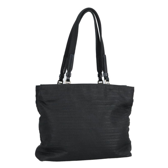PRADA Handtasche Nylon Schwarz Silber Original 96925