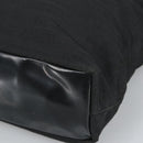 PRADA Hand Bag Nylon Black Silver Auth 96925-14