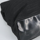 PRADA Hand Bag Nylon Black Silver Auth 96925-15