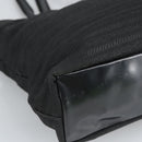 PRADA Hand Bag Nylon Black Silver Auth 96925-9