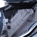 PRADA Hand Bag Nylon Black Silver Auth 96925-10