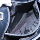 PRADA Hand Bag Nylon Black Silver Auth 96925-11