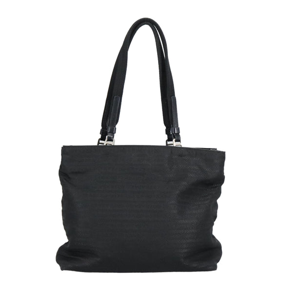 PRADA Handtasche Nylon Schwarz Silber Original 96925