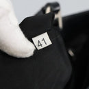 PRADA Hand Bag Nylon Black Silver Auth 96925-12