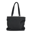 PRADA Hand Bag Nylon Black Silver Auth 96925-13