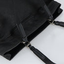 PRADA Hand Bag Nylon Black Silver Auth 96925-6