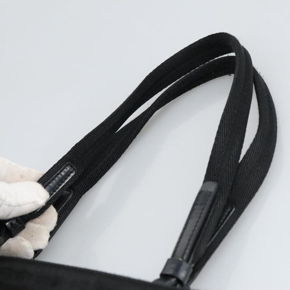 PRADA Handtasche Nylon Schwarz Silber Original 96925