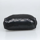 PRADA Hand Bag Nylon Black Silver Auth 96925-5