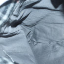 BURBERRY Nova Check Scarf Style Blue Label Hand Bag Wool Gray Silver Auth 96942-18