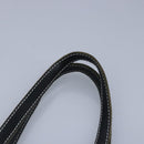 BURBERRY Nova Check Scarf Style Blue Label Hand Bag Wool Gray Silver Auth 96942-8