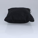 PRADA Clutch Bag Nylon Black Silver Auth 96997V-4