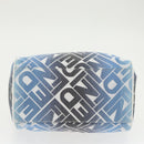 FENDI Zucca Canvas Hand Bag Blue Gold Auth 97002AV-5