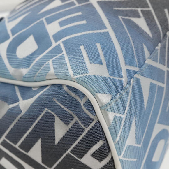 FENDI Zucca Canvas Hand Bag Blue Gold Auth 97002AV