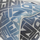 FENDI Zucca Canvas Hand Bag Blue Gold Auth 97002AV-17