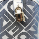FENDI Zucca Canvas Hand Bag Blue Gold Auth 97002AV-18