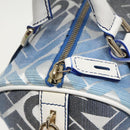 FENDI Zucca Canvas Hand Bag Blue Gold Auth 97002AV-19