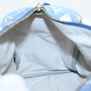 FENDI Zucca Canvas Hand Bag Blue Gold Auth 97002AV-22