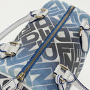 FENDI Zucca Canvas Hand Bag Blue Gold Auth 97002AV-6