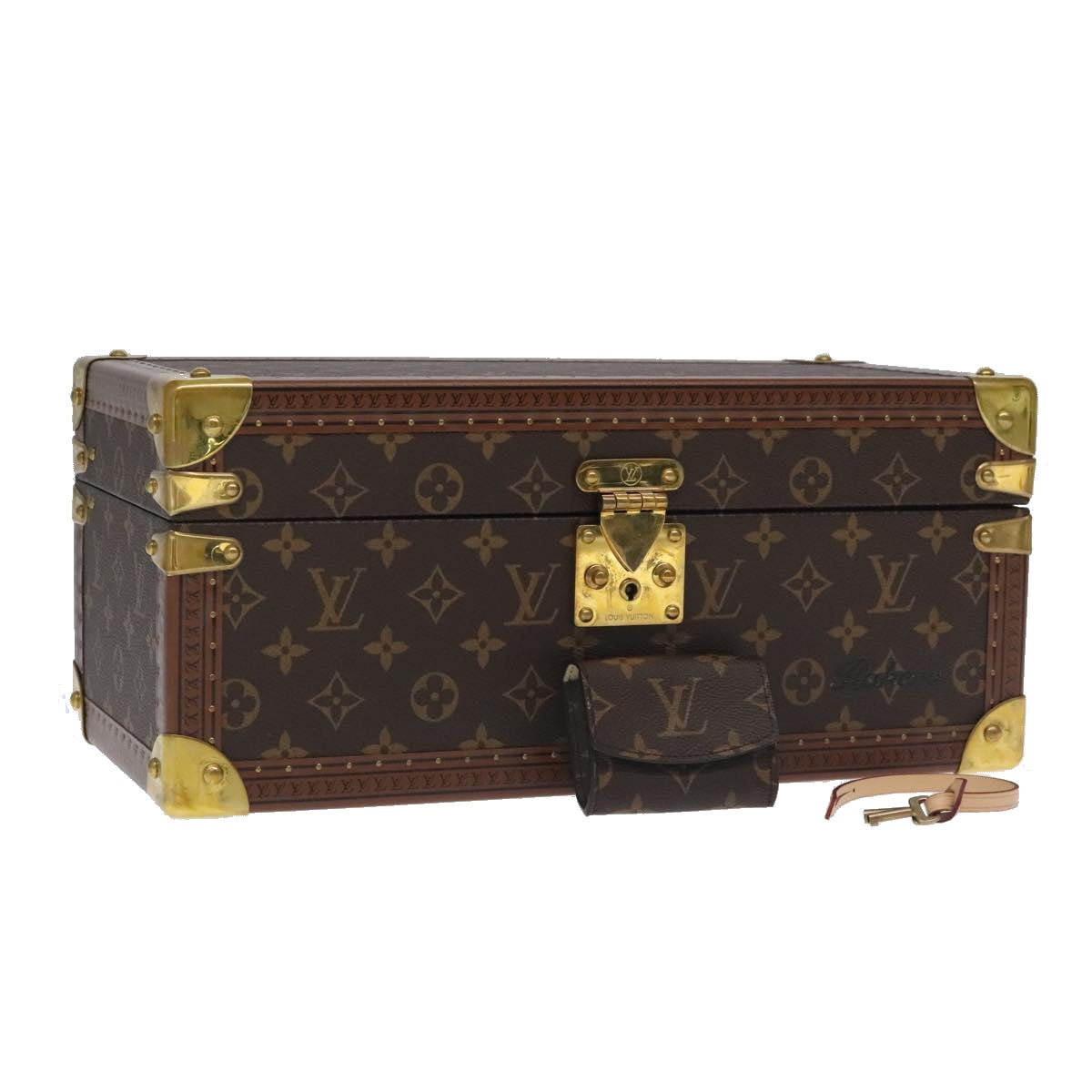 LOUIS VUITTON Monogram Accessories Jewelry Box M20209 LV Auth 97056SA