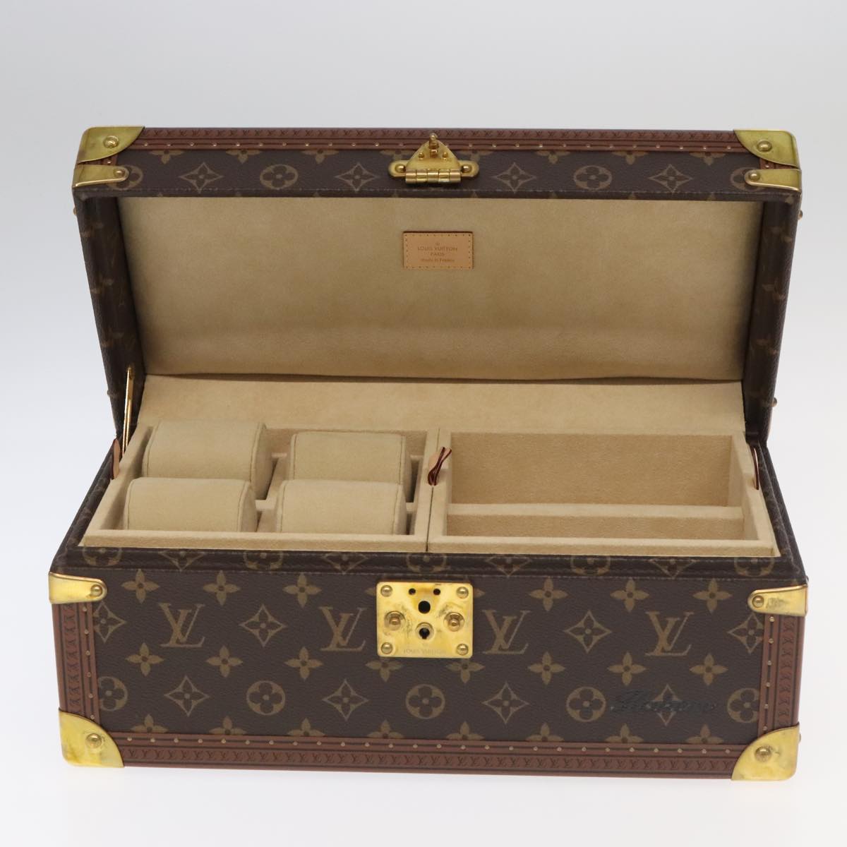 LOUIS VUITTON Monogram Accessories Jewelry Box M20209 LV Auth 97056SA