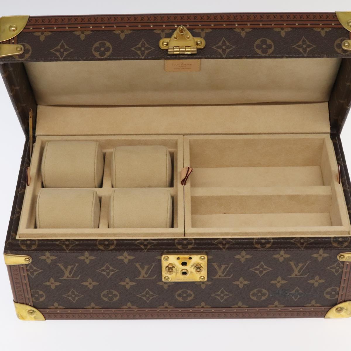 LOUIS VUITTON Monogram Accessories Jewelry Box M20209 LV Auth 97056SA