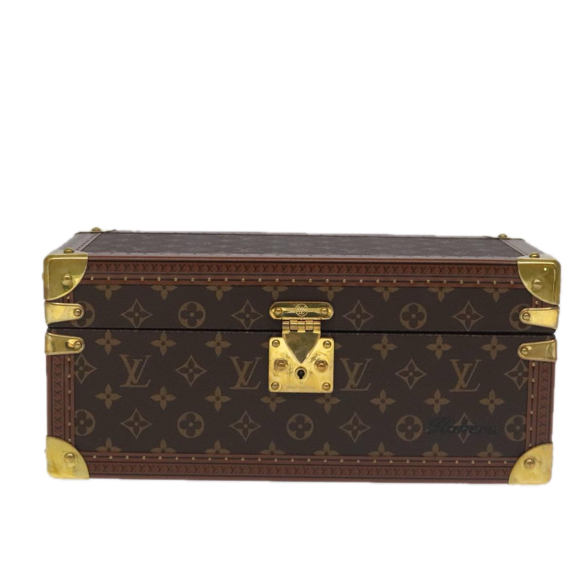 LOUIS VUITTON Monogram Accessories Jewelry Box M20209 LV Auth 97056SA