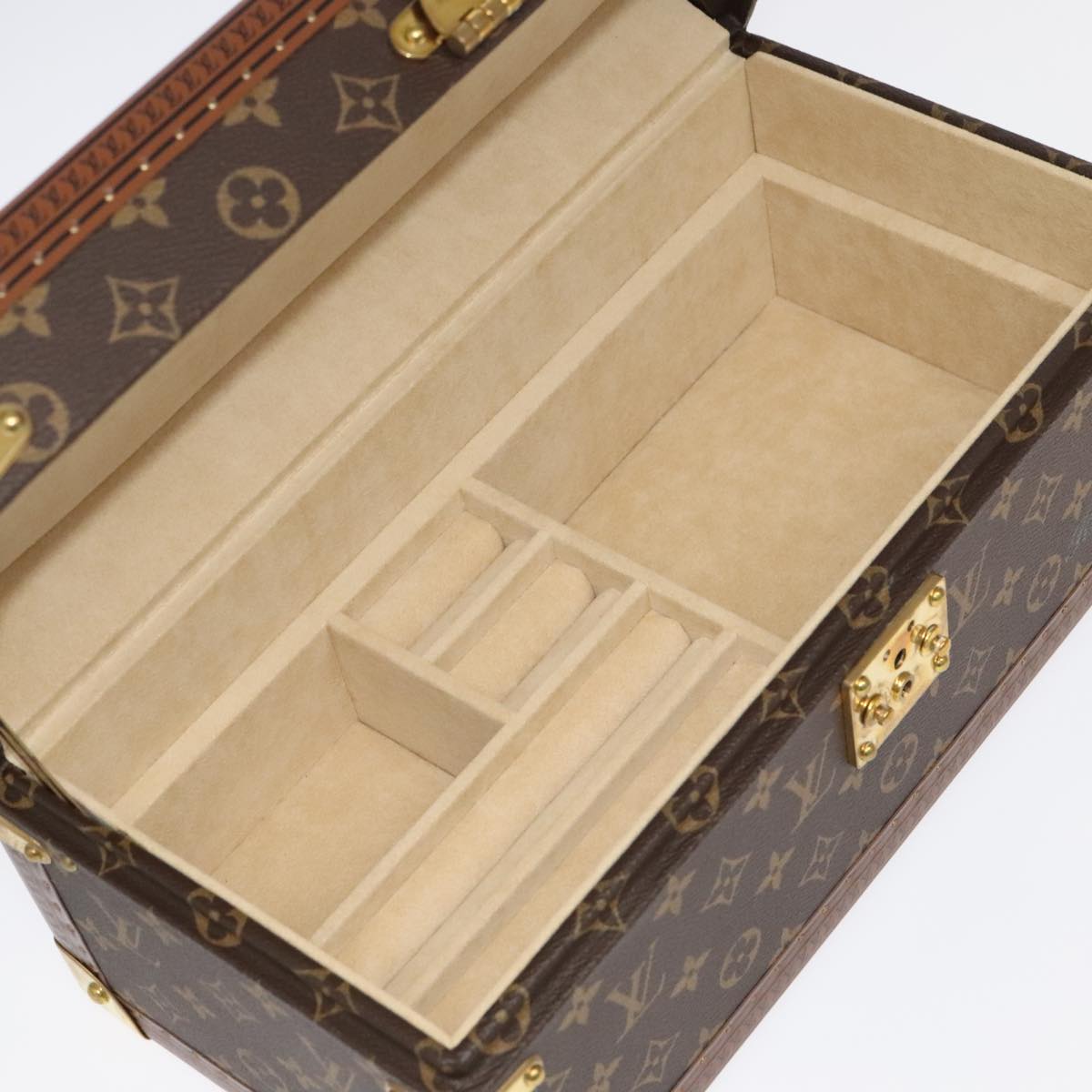 LOUIS VUITTON Monogram Accessories Jewelry Box M20209 LV Auth 97056SA