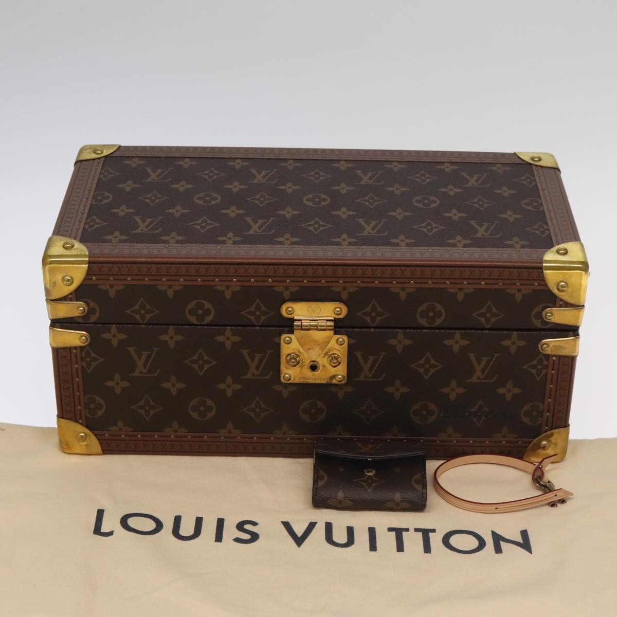 LOUIS VUITTON Monogram Accessories Jewelry Box M20209 LV Auth 97056SA