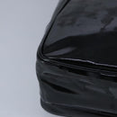 CHANEL Chain Tote Bag Patent leather Black Gold CC Auth 97057-15