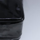 CHANEL Chain Tote Bag Patent leather Black Gold CC Auth 97057-16