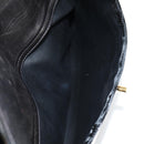 CHANEL Ketten-Einkaufstasche Lackleder Schwarz Gold CC Auth 97057-18