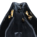 CHANEL Ketten-Einkaufstasche Lackleder Schwarz Gold CC Auth 97057-22