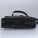 CHANEL Chain Tote Bag Patent leather Black Gold CC Auth 97057-5