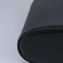 Salvatore Ferragamo Gancini Hand Bag Leather Black Gold Auth 97062AV-9