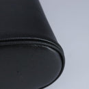 Salvatore Ferragamo Gancini Hand Bag Leather Black Gold Auth 97062AV-16