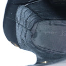 Salvatore Ferragamo Gancini Hand Bag Leather Black Gold Auth 97062AV-18