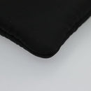 PRADA Shoulder Pouch Nylon Black Silver Auth 97109V-16