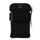 PRADA Shoulder Pouch Nylon Black Silver Auth 97109V-2