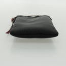 PRADA Shoulder Pouch Nylon Black Silver Auth 97109V-6