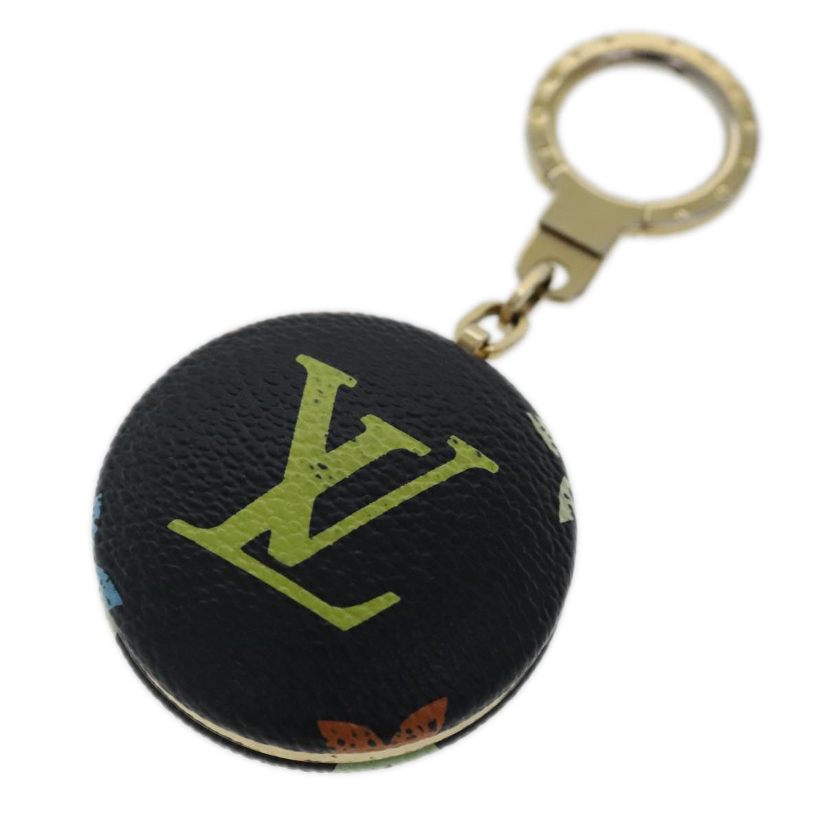 LOUIS VUITTON Multicolor Canvas Astropill Key Holder Black M51912 Auth 97113