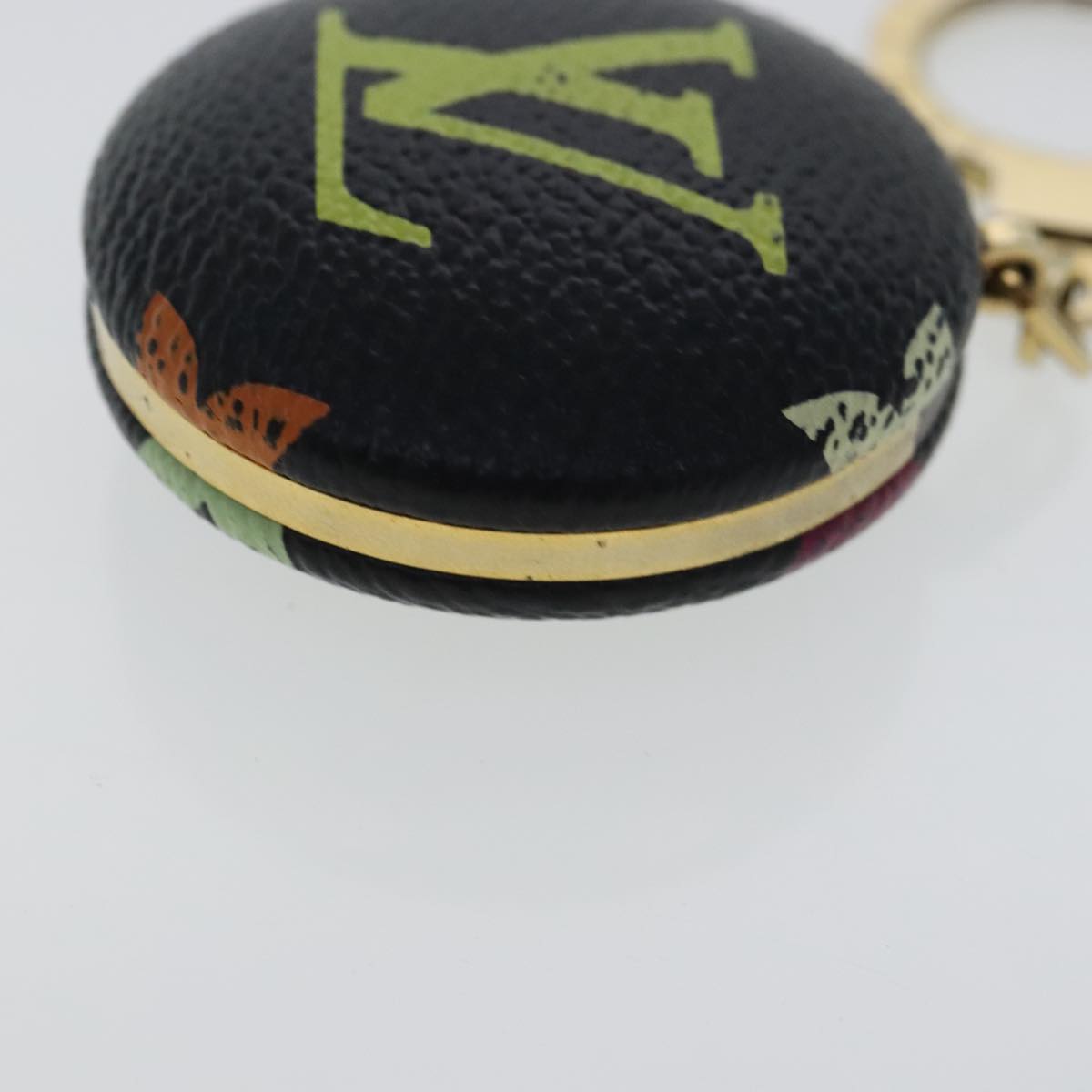 LOUIS VUITTON Multicolor Canvas Astropill Key Holder Black M51912 Auth 97113