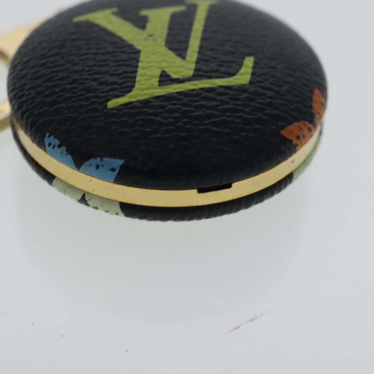 LOUIS VUITTON Multicolor Canvas Astropill Key Holder Black M51912 Auth 97113