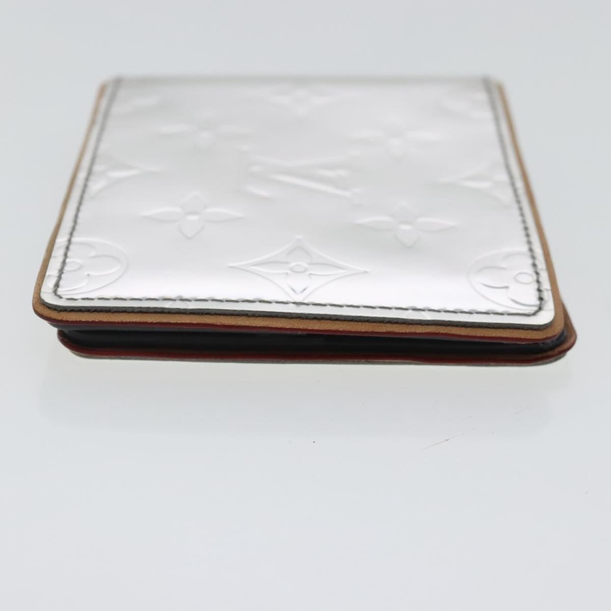 LOUIS VUITTON Mirror Portefeuille Slender Wallet Silver M80806 LV Auth 97115