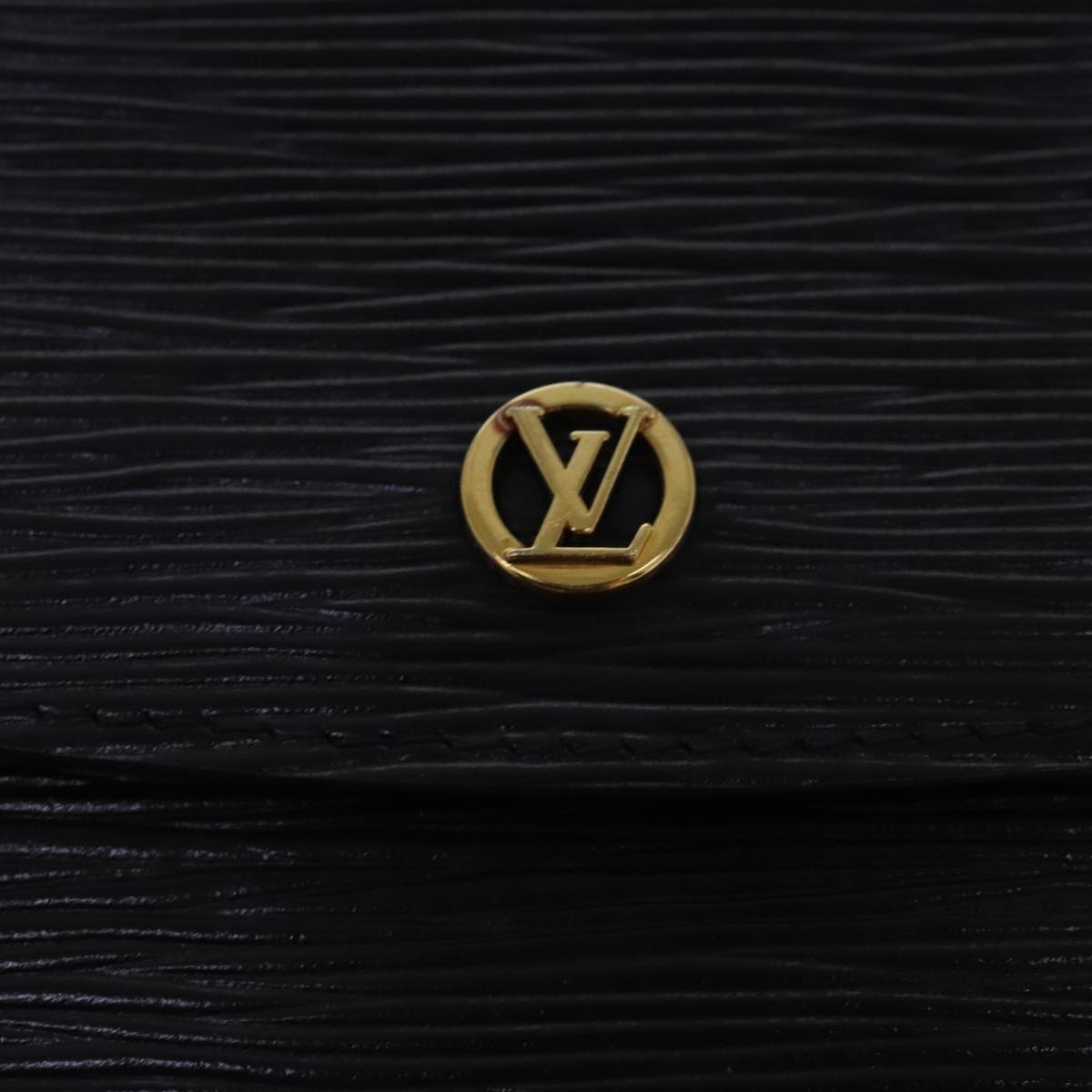 LOUIS VUITTON Epi Montaigne 27 Clutch Bag Black M52652 LV Auth 97122