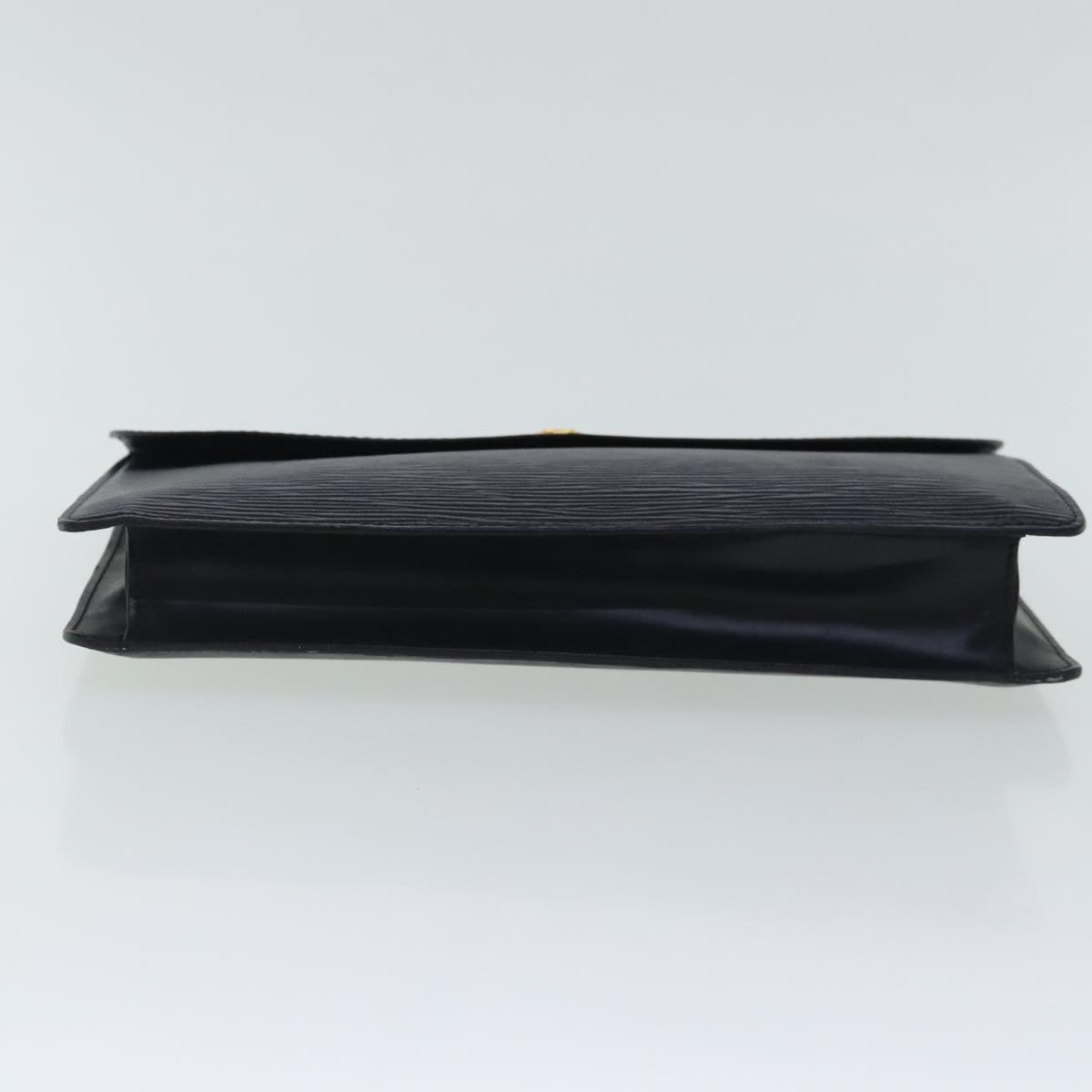 LOUIS VUITTON Epi Montaigne 27 Clutch Bag Black M52652 LV Auth 97122